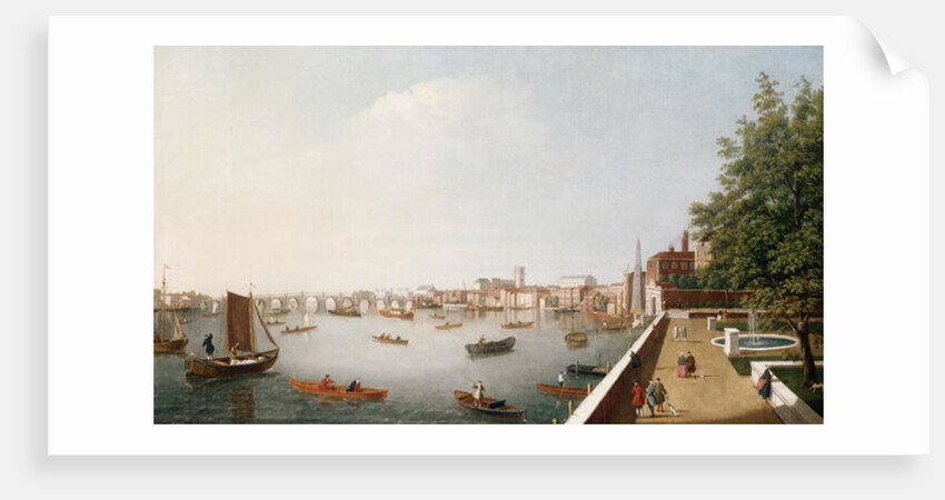 View of the River Thames from the Adelphi Terrace by William James