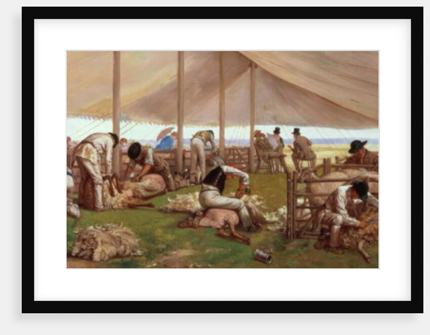 The Sheep Shearing Match, 1875 by Eyre Crowe