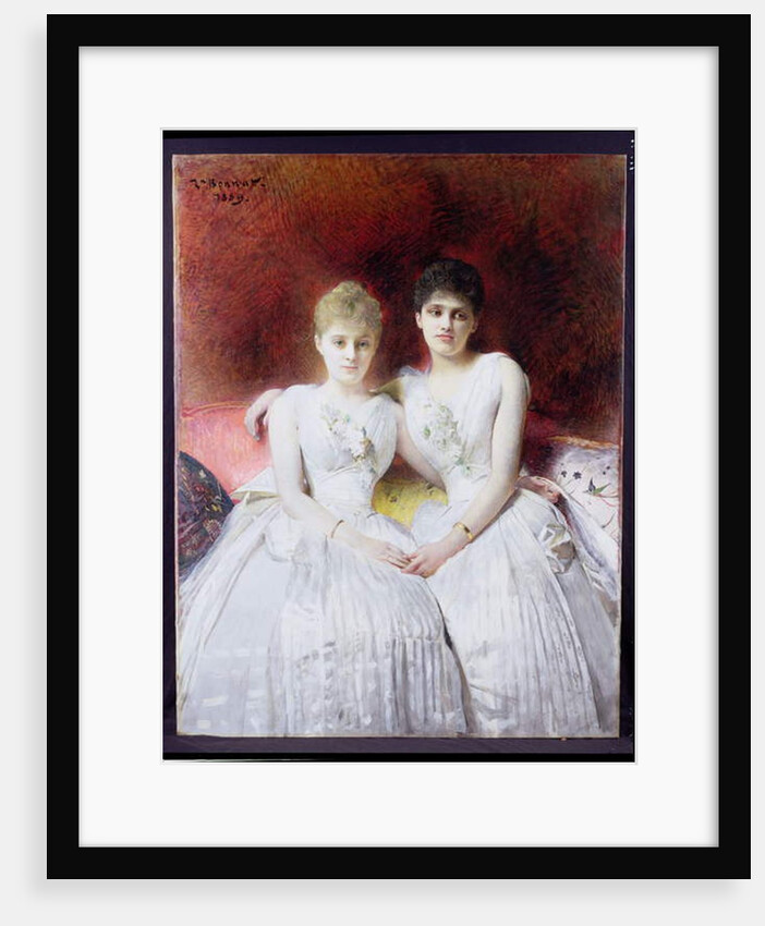 Portrait of Marthe and Terese Galoppe, 1889 by Leon Joseph Florentin Bonnat