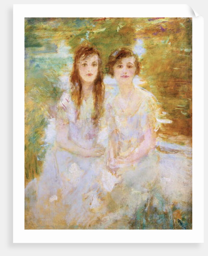 Study of two young girls by Ambrose McEvoy
