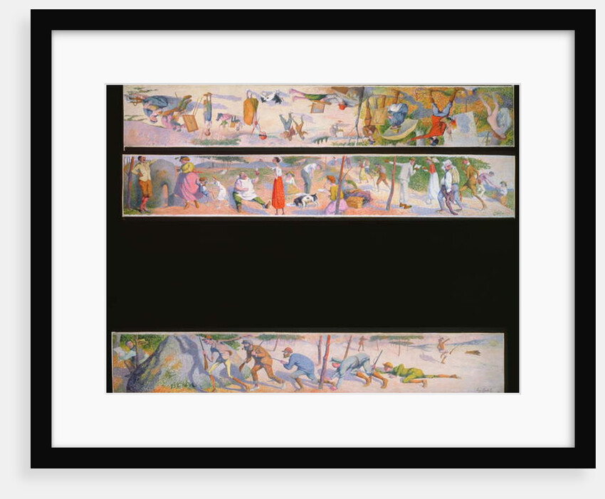 Three humorous scenes, 1918 by Eugene Cadel