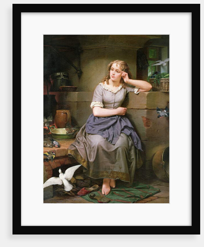 Cinderella and the Birds, 1868 by English School