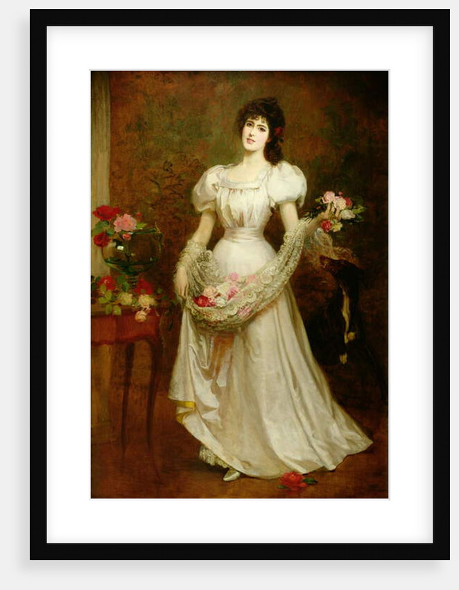 Portrait of a woman and her greyhound, c.1870 by English School