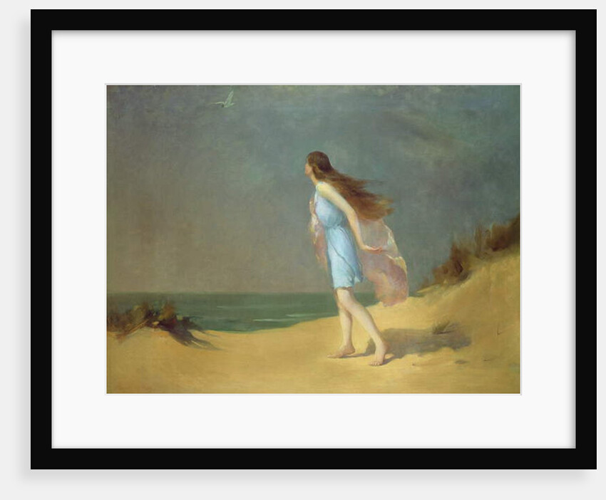 Girl on the beach by Frank Richards
