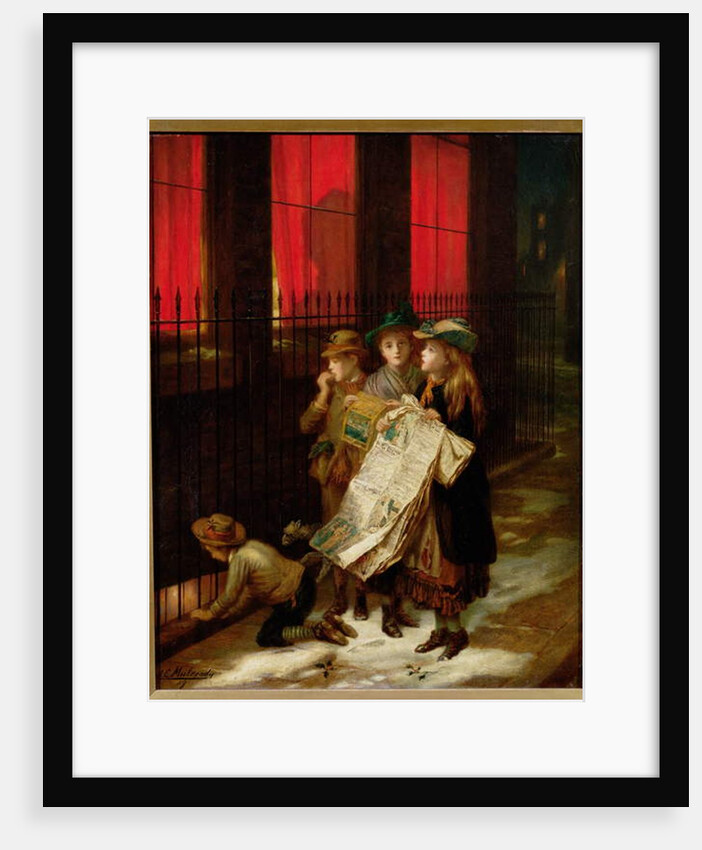 Carol Singers, 1889 by Augustus Edward Mulready