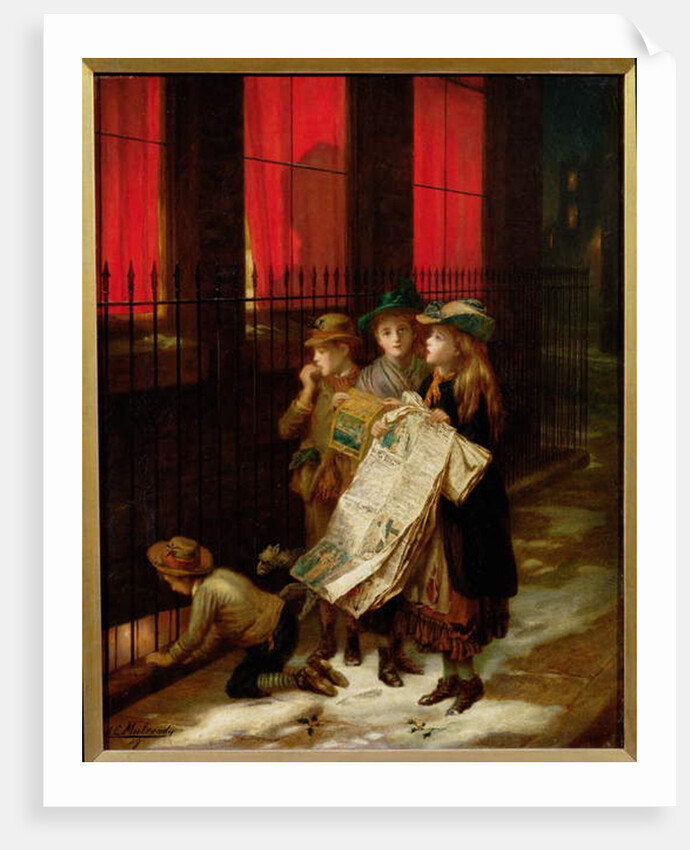 Carol Singers, 1889 by Augustus Edward Mulready