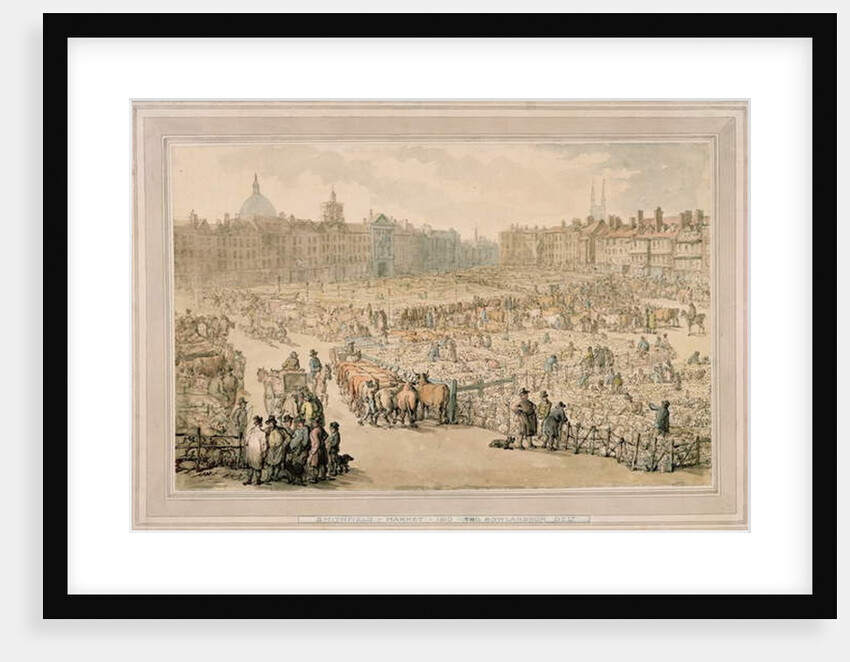 Smithfield Market, 1810 by Thomas Rowlandson