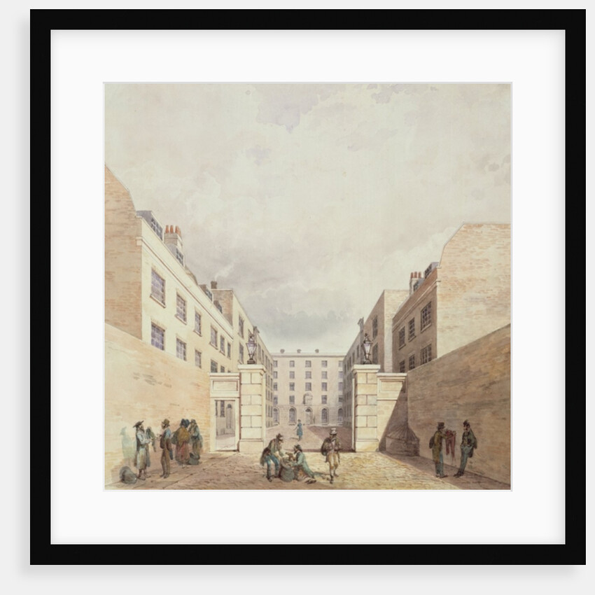 View of the East India Company's warehouses from Cutler Street, 1836 by Frederick Nash