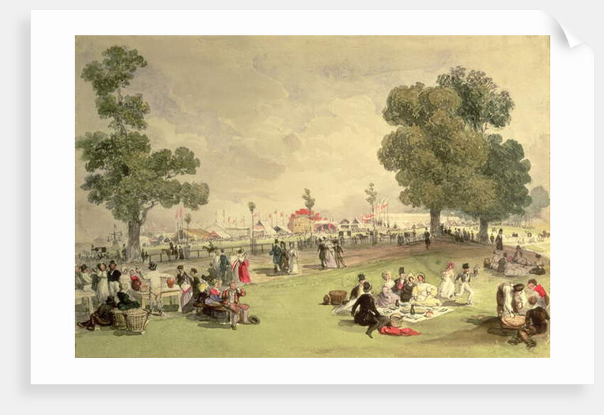 Hyde Park, view of the Coronation Fair, June 28, 1838 by English School