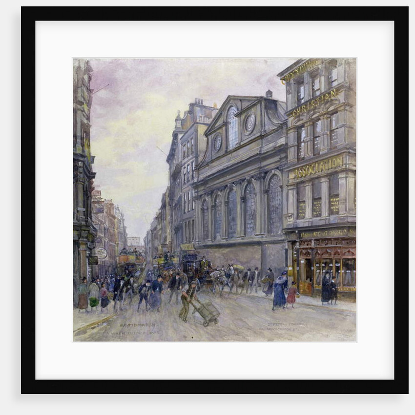 St. Peter's Cornhill and Gracechurch Street, London, 1900 by Henry Edward Tidmarsh