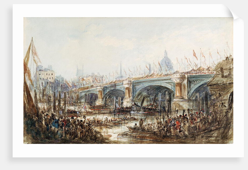 View of the Opening of the New Blackfriars Bridge by Queen Victoria 6th November 1869 by George the Younger Chambers