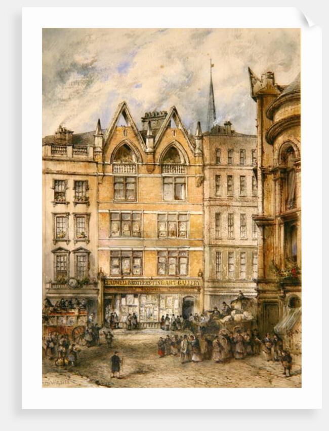 View of Gracechurch Street, 1882 by Thomas Colman Dibdin