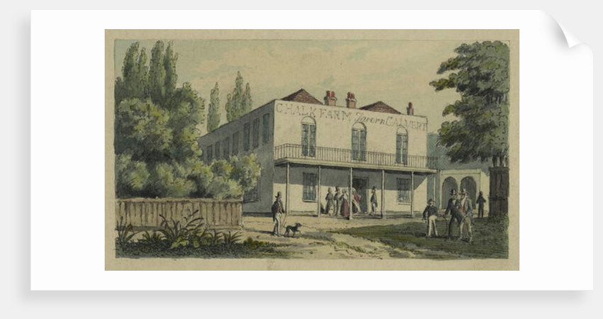 Chalk Farm, St Pancras, c.1850 by English School