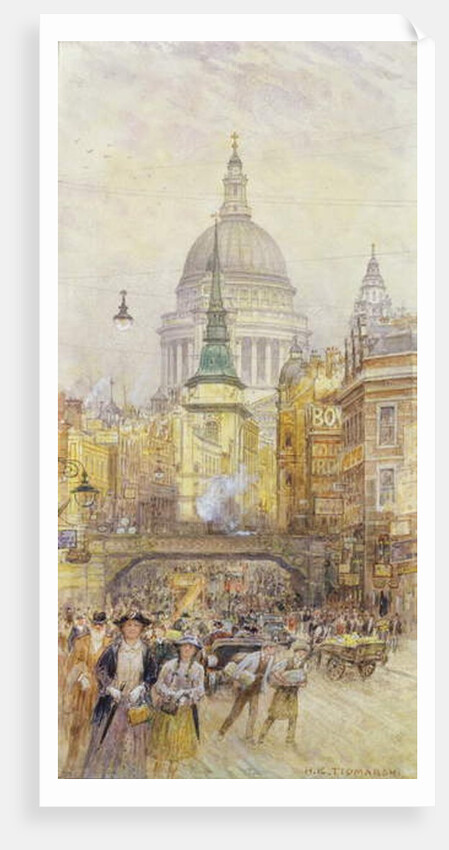 View of Fleet Street, c.1920 by Henry Edward Tidmarsh