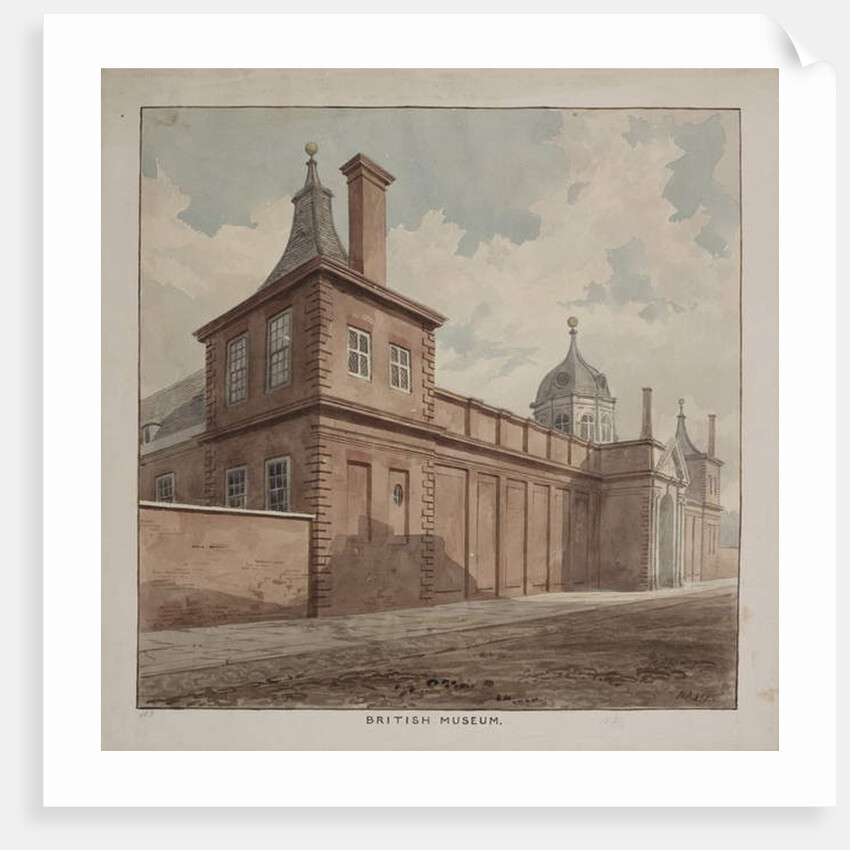 View of the British Museum, Holborn, c.1807 by Frederick Nash
