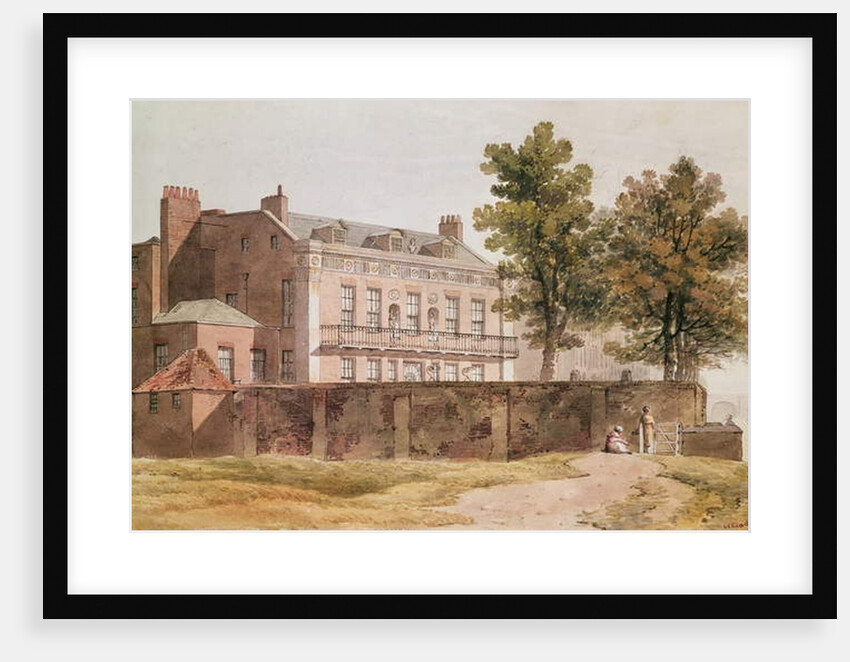 View of Grosvenor House at Millbank, 1809 by George Shepherd