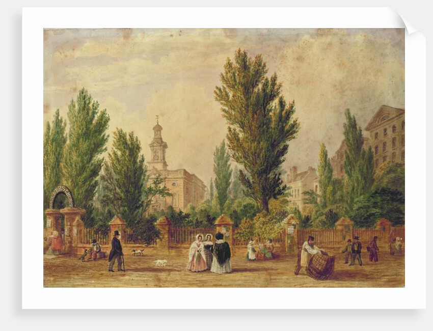 The Danish Church in Wellclose Square, London by English School