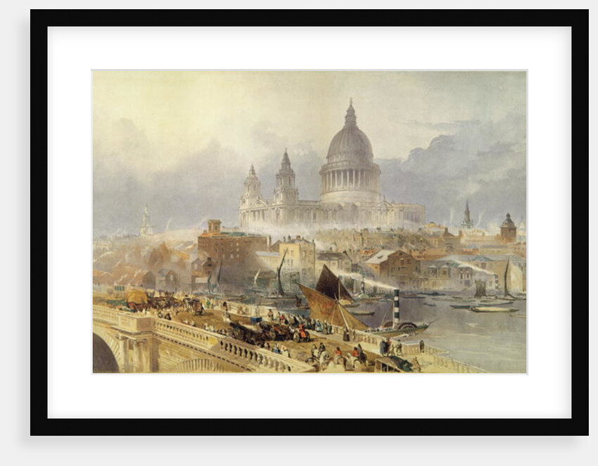 St. Paul's Cathedral from Blackfriars Bridge by David Roberts