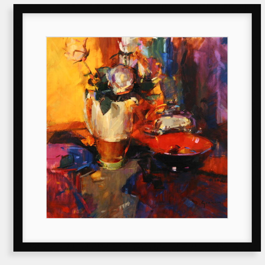 Clarice Cliff Rose Table by Peter Graham