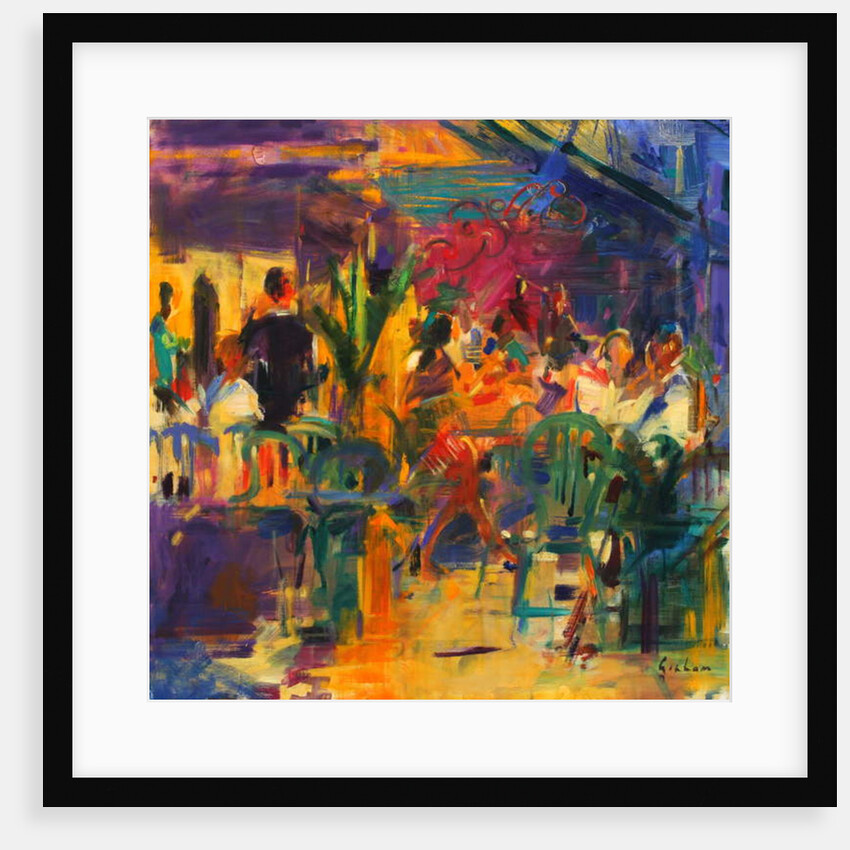 Cafe de la Place, St Paul de Vence by Peter Graham