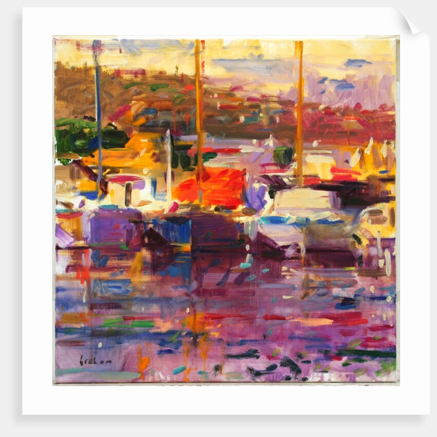 Blue Boat, St Tropez by Peter Graham