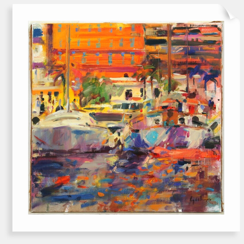 The Riviera at Menton by Peter Graham