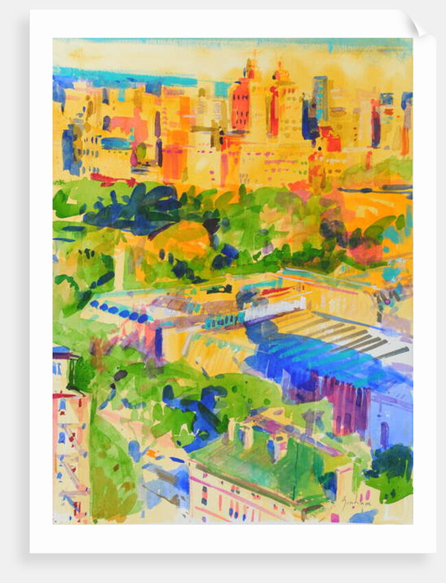 Fifth Avenue shadows over the Metropolitan by Peter Graham