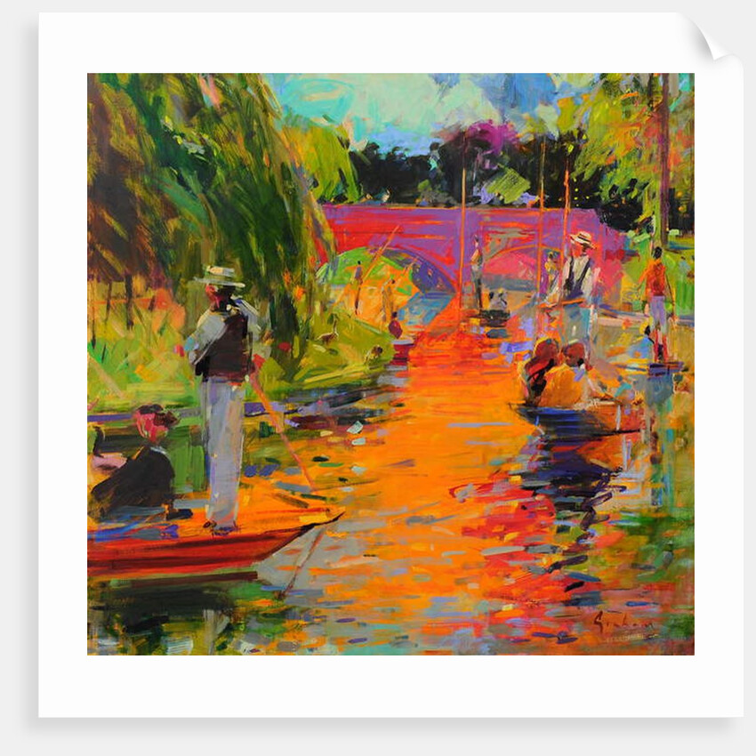 A Day on the River Cam by Peter Graham