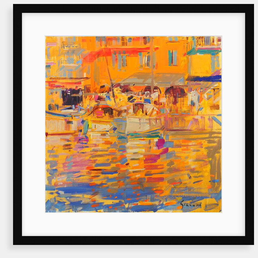 Boats in Harbour, Saint-Tropez by Peter Graham