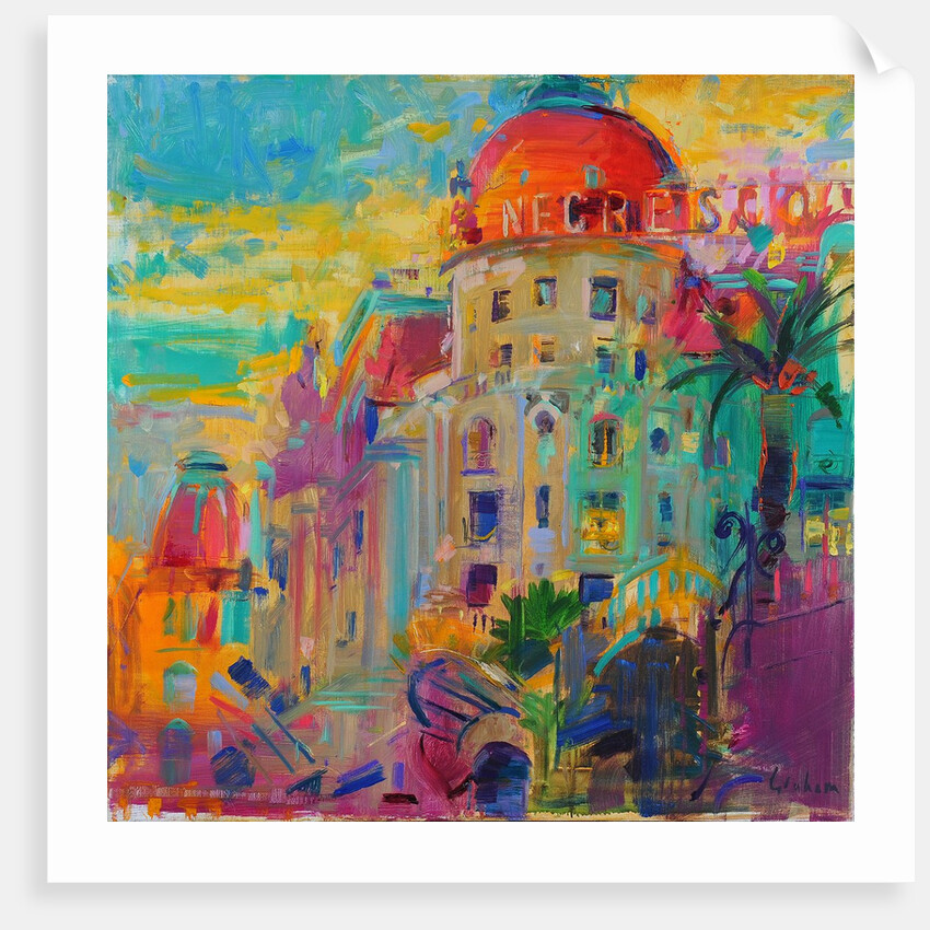 Promenade des Anglais, Sunset, 2023 by Peter Graham