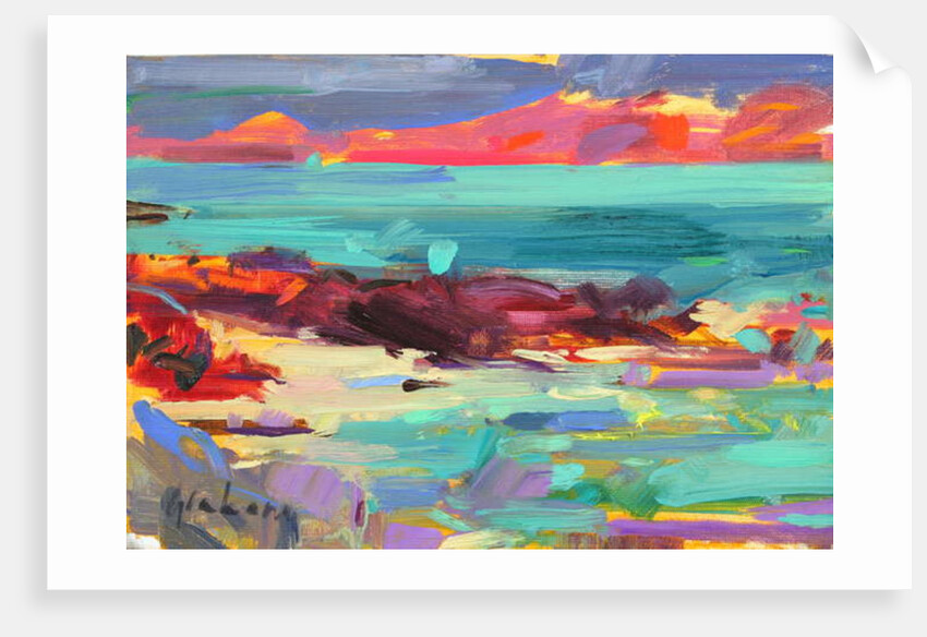 On the Shore, Iona, 2012 by Peter Graham