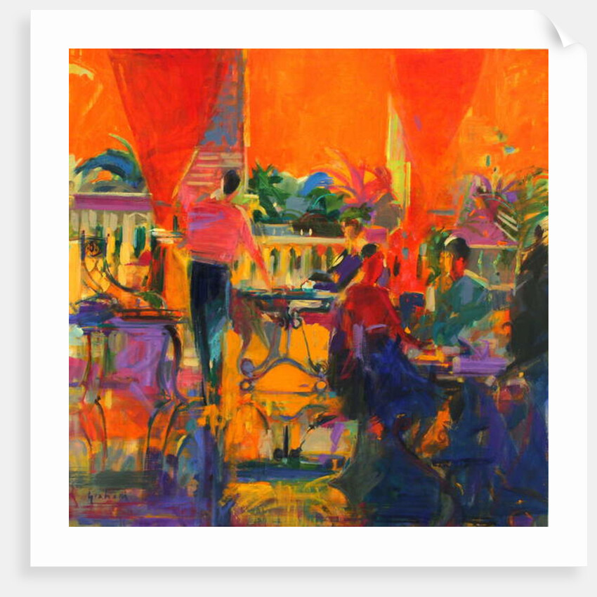 Courtyard Cafe, Tunis by Peter Graham