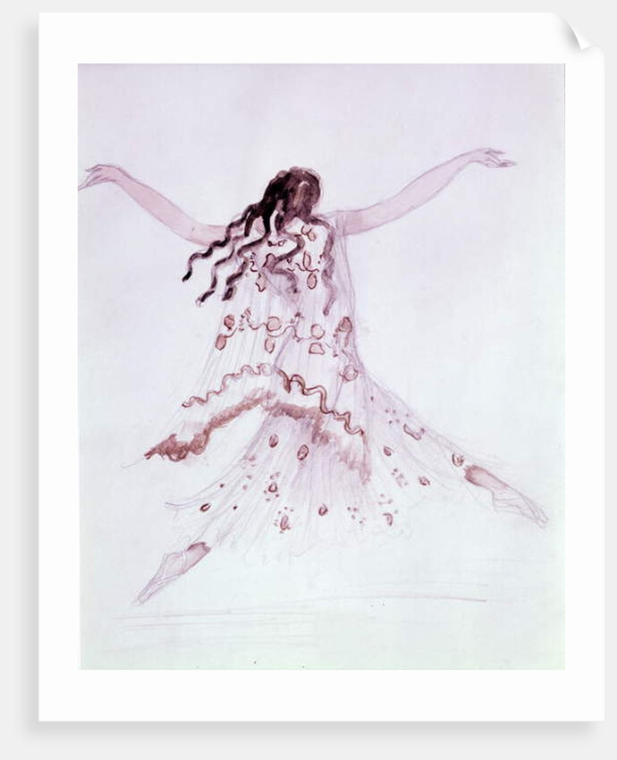 Costume design for the ballet 'Daphnis et Chloe' by Ravel, c.1921 by Leon Bakst