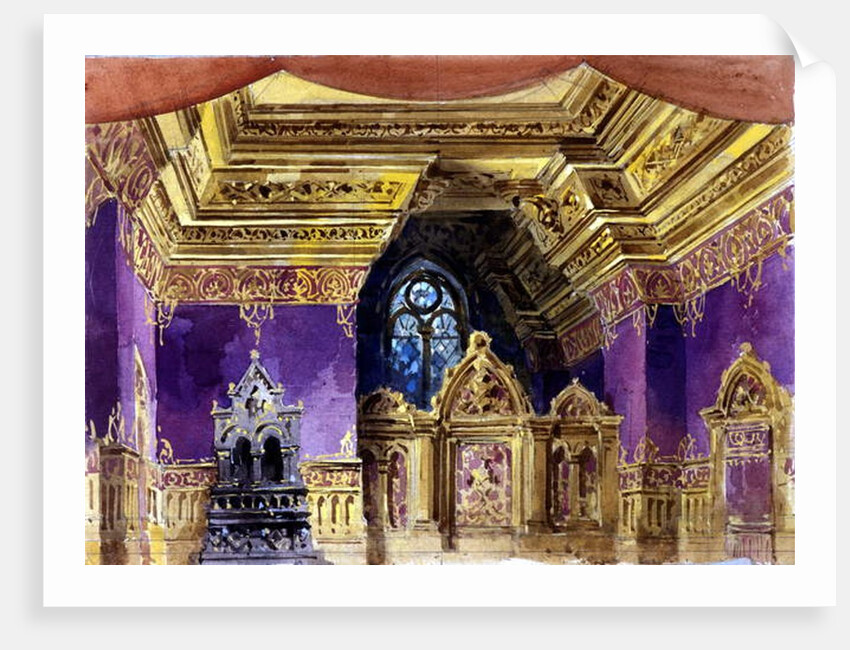 Set design for the opera 'Lucrezia Borgia' by Gaetano Donizetti, Milan, 1833 by Italian School
