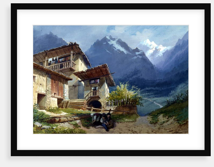 Set design for the opera, 'Linda di Chamounix' by Gaetano Donizetti, Turin, 1875 by Augusto Ferri