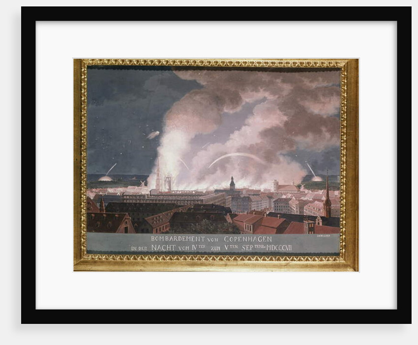 The Second Battle of Copenhagen 1807 by Danish School