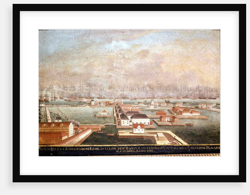Battle of Copenhagen, 1801 by Danish School