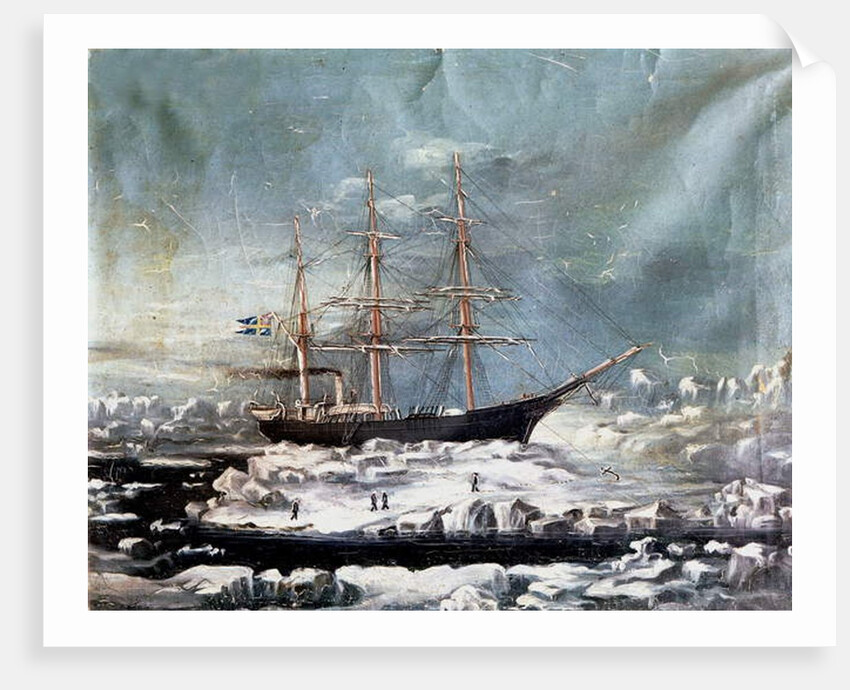 The Ship of the Finnish Explorer, Nils Adolf Erik, Baron Nordenskjold, c.1880 by Danish School