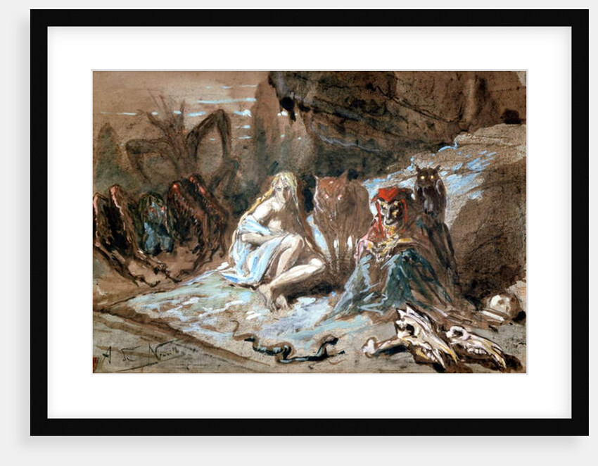 Witches and wolves by Alphonse Marie de Neuville