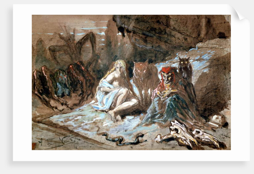 Witches and wolves by Alphonse Marie de Neuville