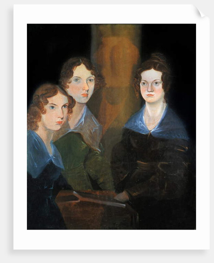 Portrait of the three Bronte sisters by Patrick Branwell Bronte