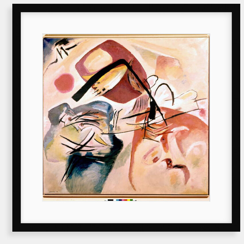 With the black bow by Wassily Kandinsky