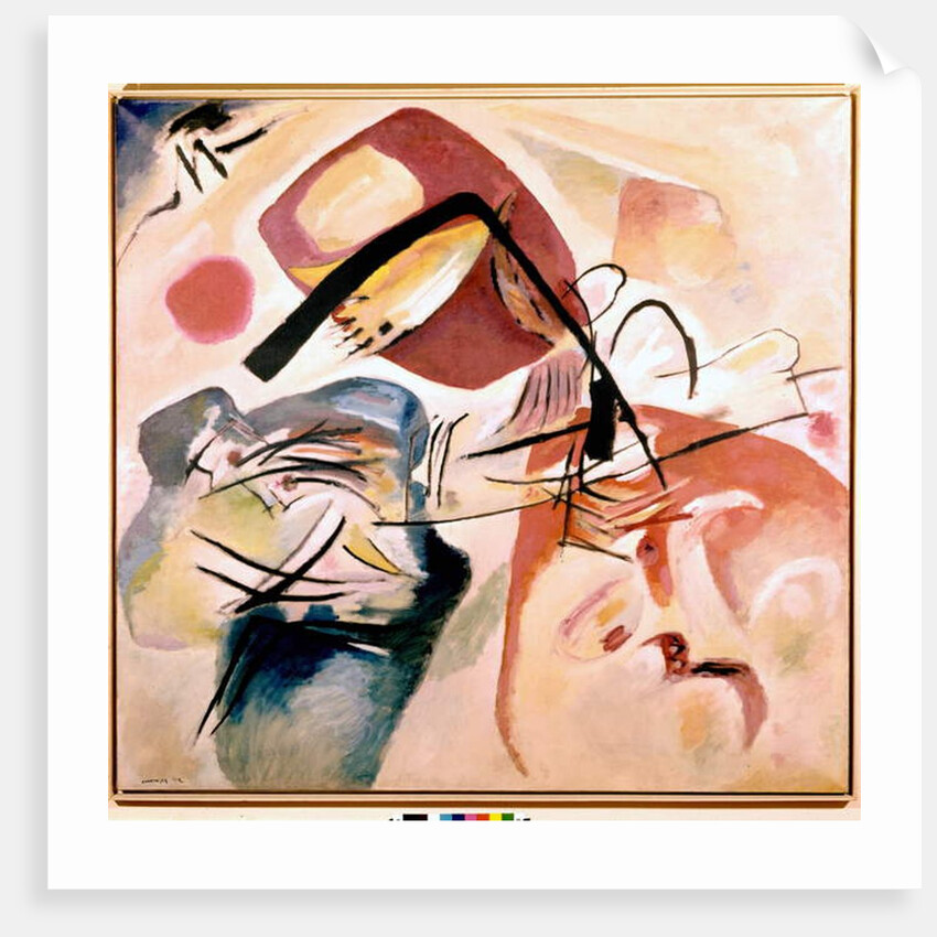 With the black bow by Wassily Kandinsky