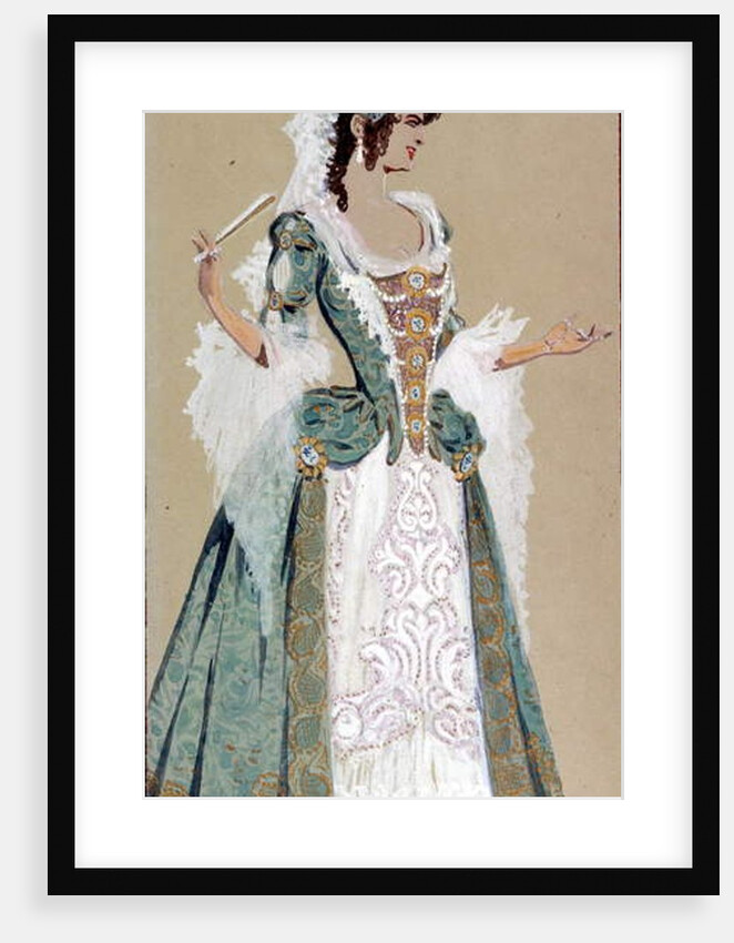 Costume design for the Countess Almaviva by Luigi Sapelli Caramba