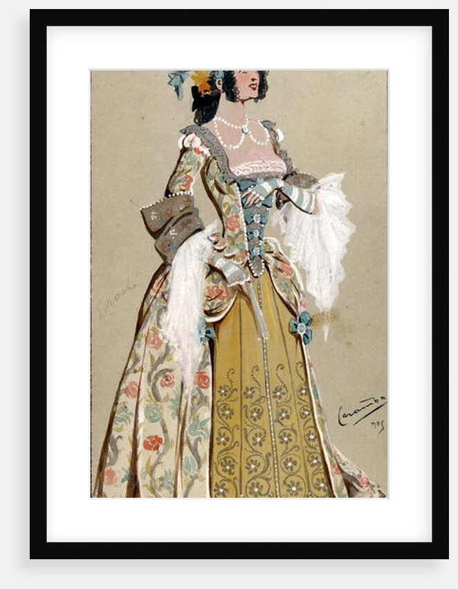 Costume Design for the Countess Almaviva by Luigi Sapelli Caramba