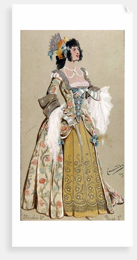 Costume Design for the Countess Almaviva by Luigi Sapelli Caramba