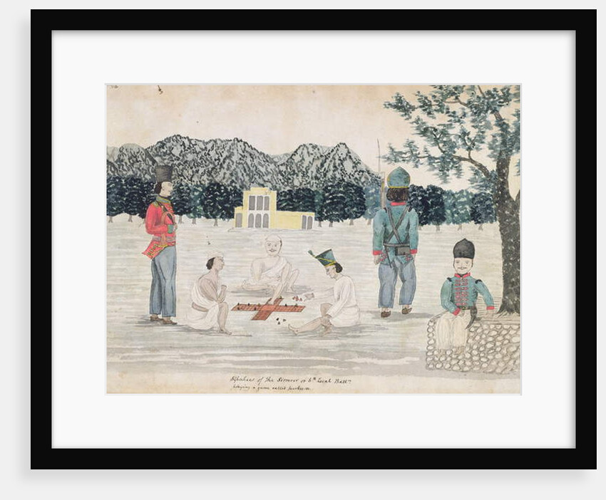 Sketch of Gurkha life at Dehra Dun, c.1821 by The Hon. Frederick Shore