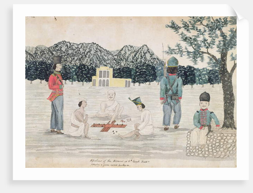 Sketch of Gurkha life at Dehra Dun, c.1821 by The Hon. Frederick Shore