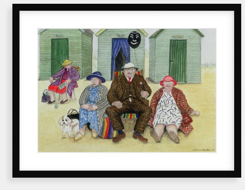 Three on a Beach by Gillian Lawson