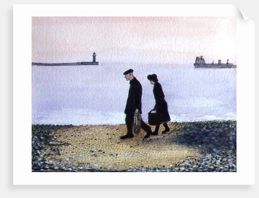 Evening Tide, Cornwall, 1982 by Gillian Lawson